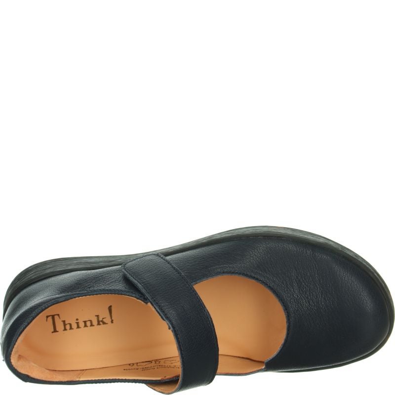 Think COMODA Ballerina - Material: Leather in Blue