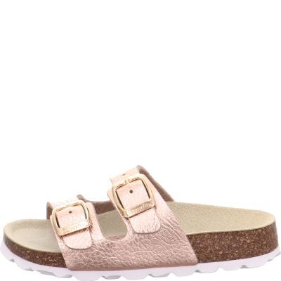 Superfit FUSSBETTPANTOFFEL Mädchen Pantoffel - Material: Sonstiges Material in Beige