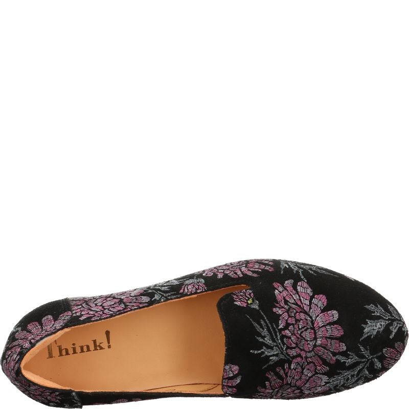 Think! GUAD2 Damen Slipper - Material: Leder in Schwarz