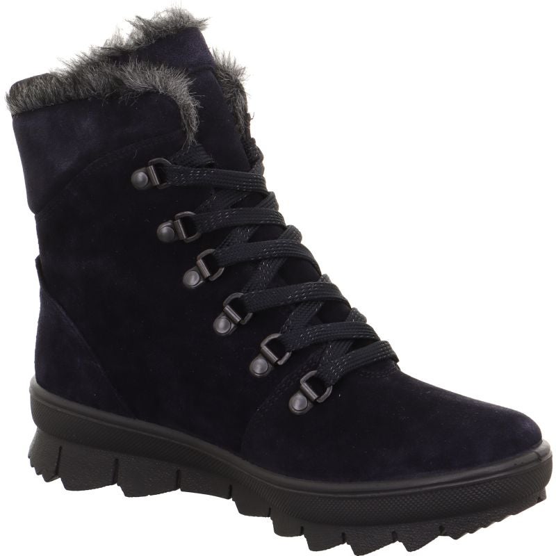 Legero NOVARA Damen Schnürboots - Material: Leder in Blau