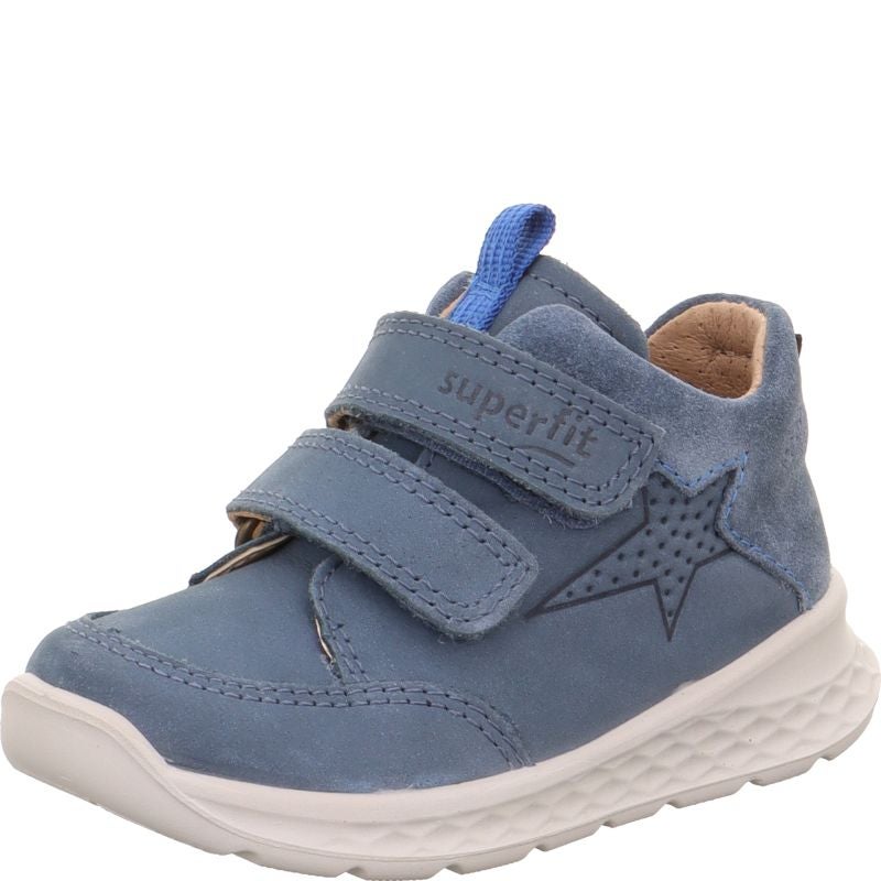 Superfit BREEZE Unisex | Boys Sneakers high - Material: Leather in Blue