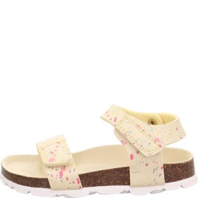 Superfit FUSSBETTPANTOFFEL Mädchen Sandale - Material: Sonstiges Material in Gelb