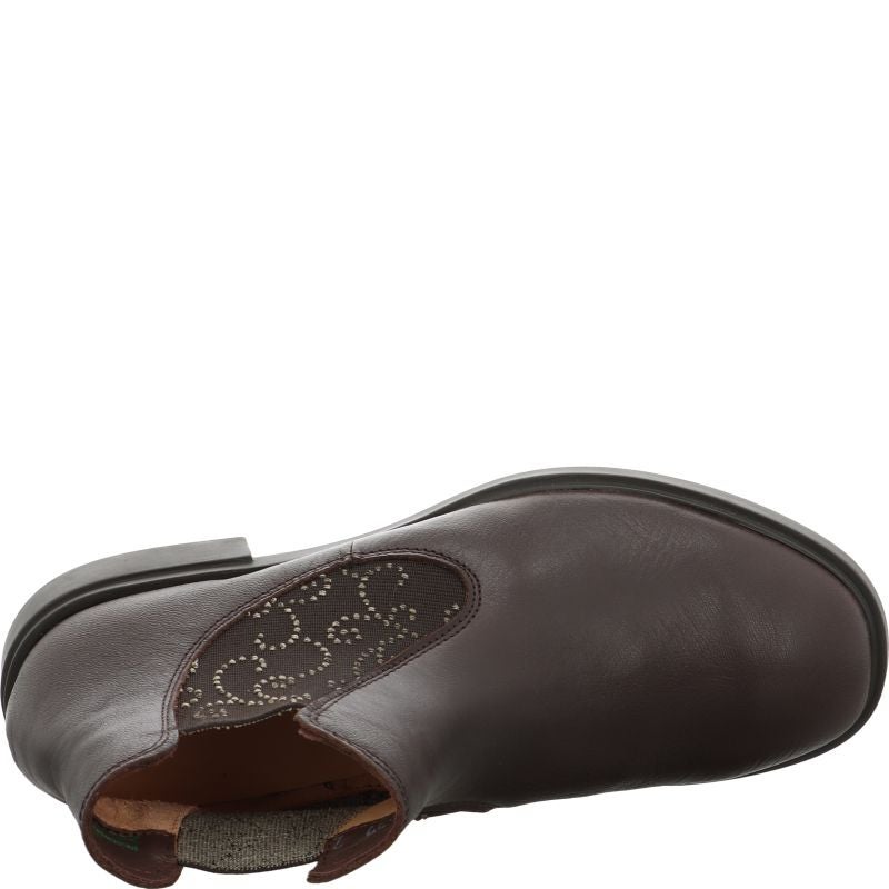 Think NINA Woman Chelsea boot - Material: Leather in Brown