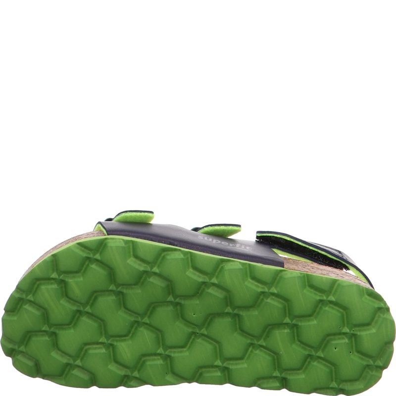 Superfit FUSSBETTPANTOFFEL Unisex, Boys Sandal - Material: Sonstiges Material in Blue