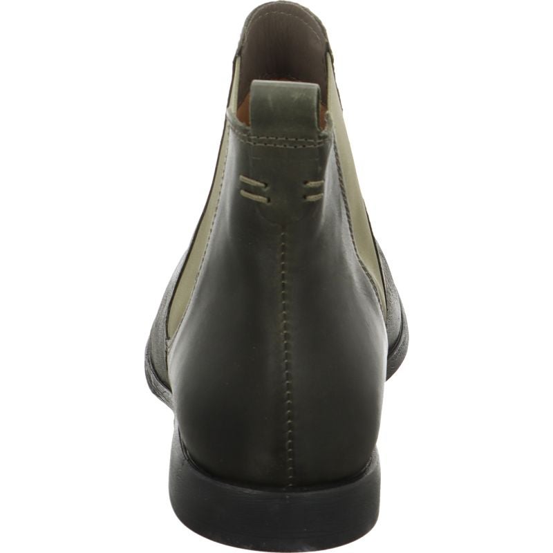 Think! AGRAT Damen Chelsea Boots - Material: Leder in Oliv