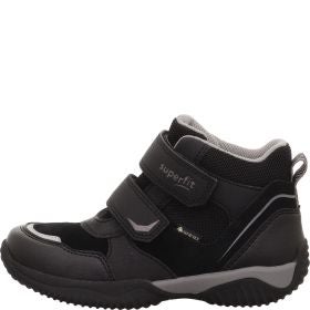 Superfit STORM Jungen Sneaker high - Material: Leder/Sonstiges Material/Textil in Schwarz