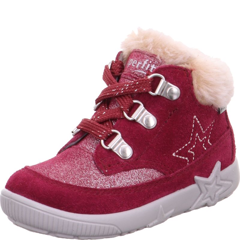 Superfit STARLIGHT Girls Boot - Material: Leder/Sonstiges Material/Texti in Red