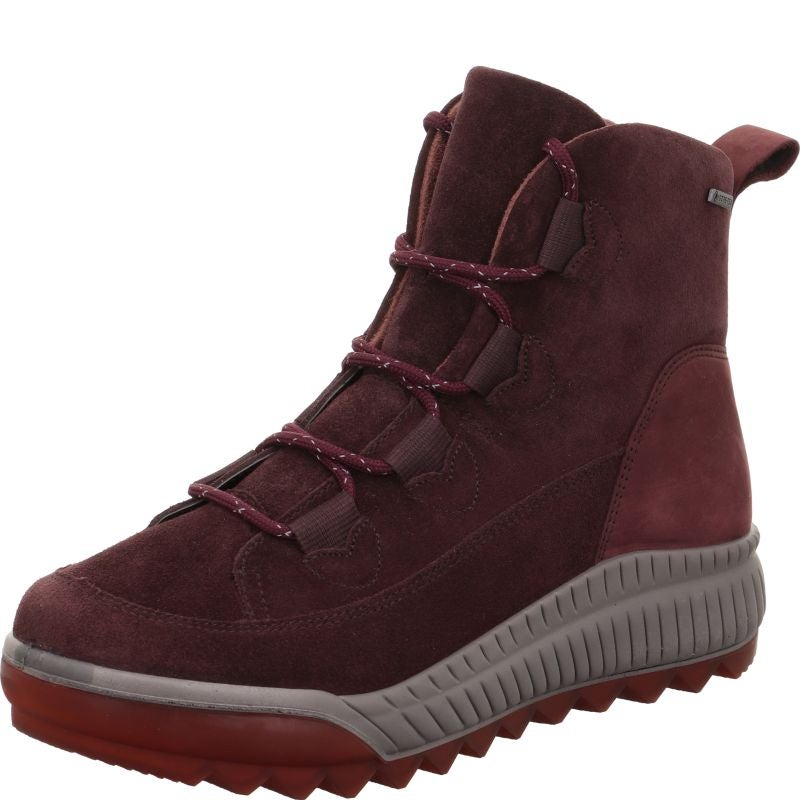 Legero TIRANO Damen Schnürboots - Material: Leder in Rot