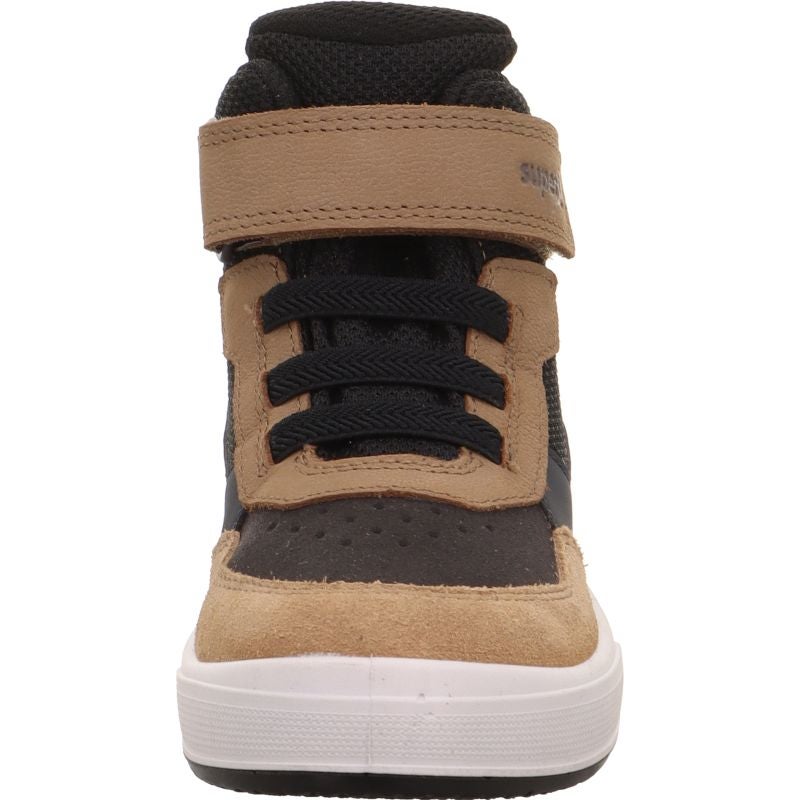 Superfit MAVERICK Jungen Sneaker high - Material: Leder/Sonstiges Material/Textil in Braun