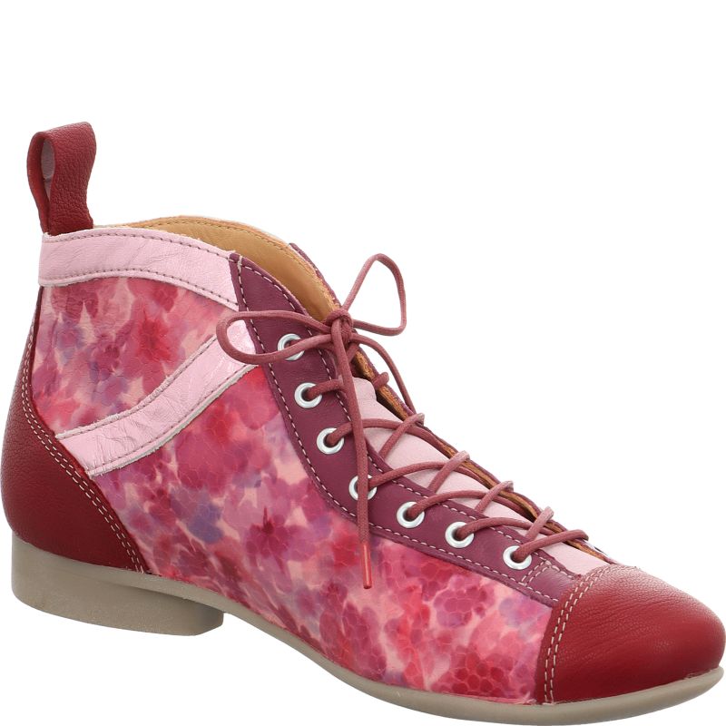 Think! GUAD2 Damen Ankle Boots - Material: Leder in Rosa