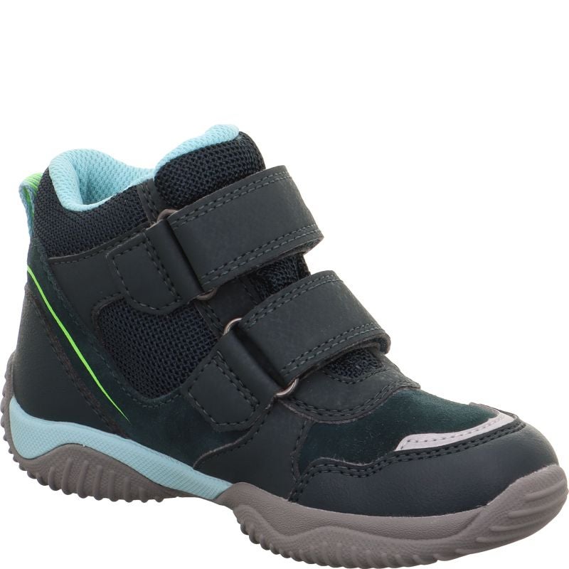 Superfit STORM Unisex | Boys Sneakers high - Material: Leder/Sonstiges Material/Texti in Green
