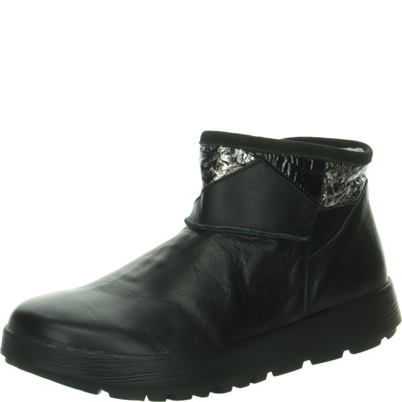 Think COMODA Woman Ankle boot - Material: Leather in Black