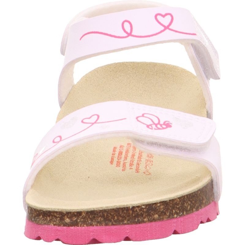 Superfit FUSSBETTPANTOFFEL Girls Sandal - Material: Sonstiges Material in White