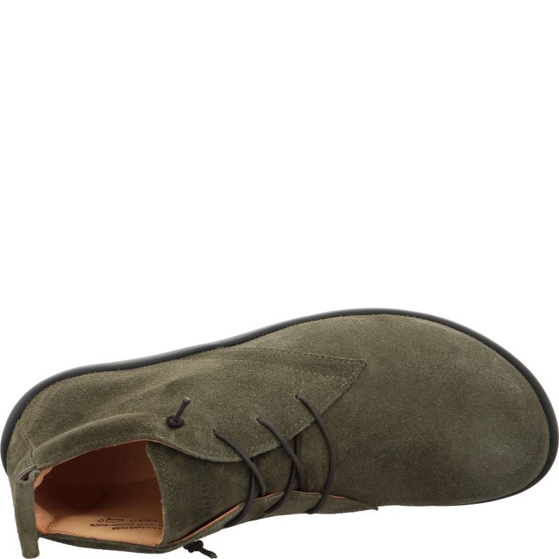 Think HAPPAT Sneakers high - Material: Leather in Olive