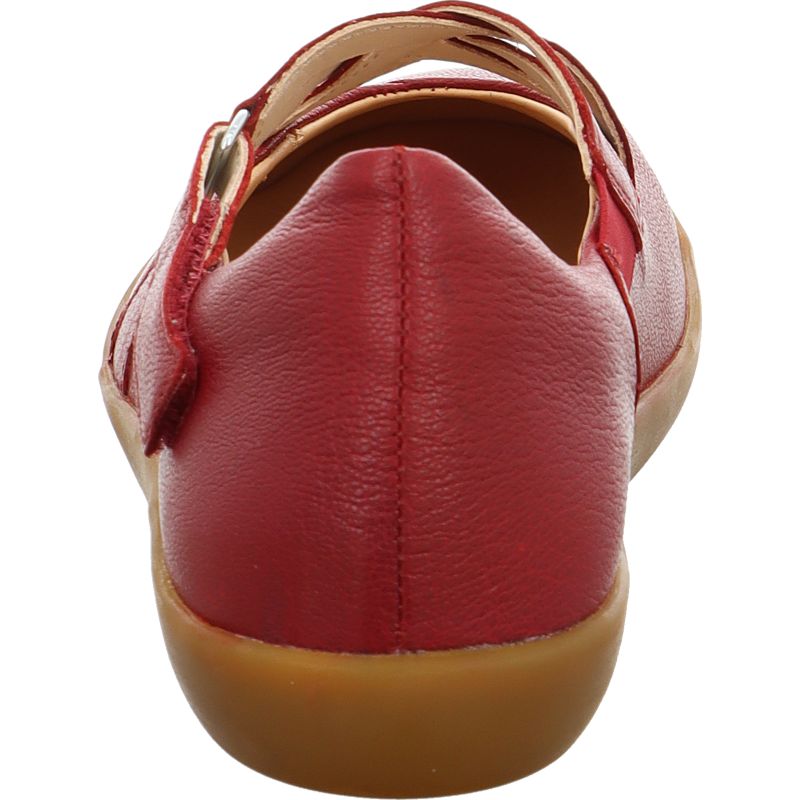 Think NATURE Ballerina - Material: Leather in Red