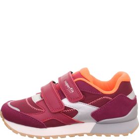 Superfit DASH Mädchen Sneaker low - Material: Leder/Sonstiges Material/Textil in Rot