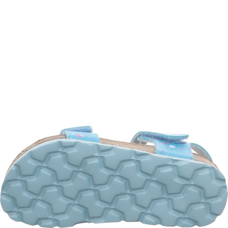 Superfit FUSSBETTPANTOFFEL Mädchen Sandale - Material: Sonstiges Material in Blau