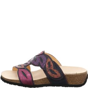 Think! MIZZI Damen Pantolette - Material: Leder in Blau