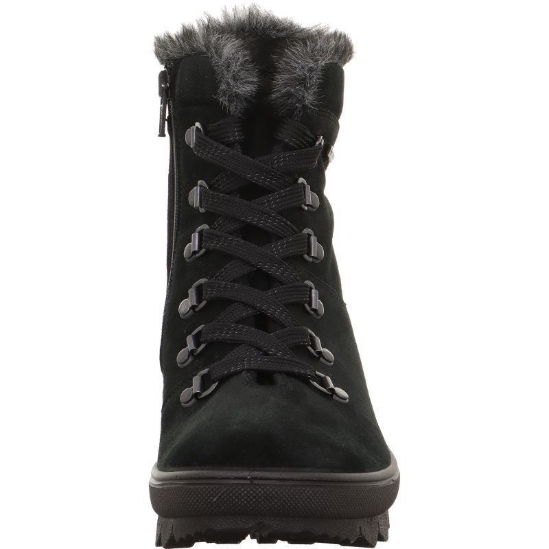 Legero NOVARA Damen Schnürboots - Material: Leder in Schwarz