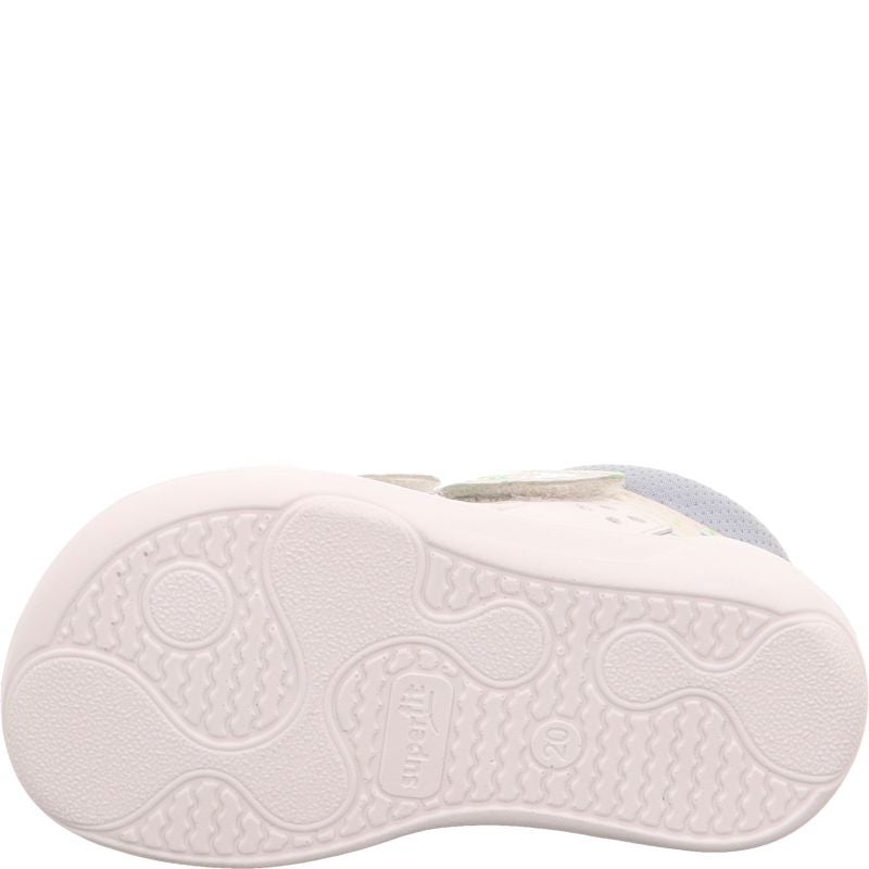 Superfit SUPERFREE Jungen Sneaker low - Material: Leder/Textil in Weiß