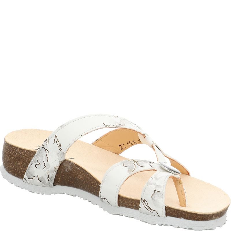 Think! JULIA Damen Pantolette - Material: Leder in Mehrfarbig