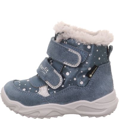 Superfit GLACIER Mädchen Boots - Material: Leder/Textil in Blau