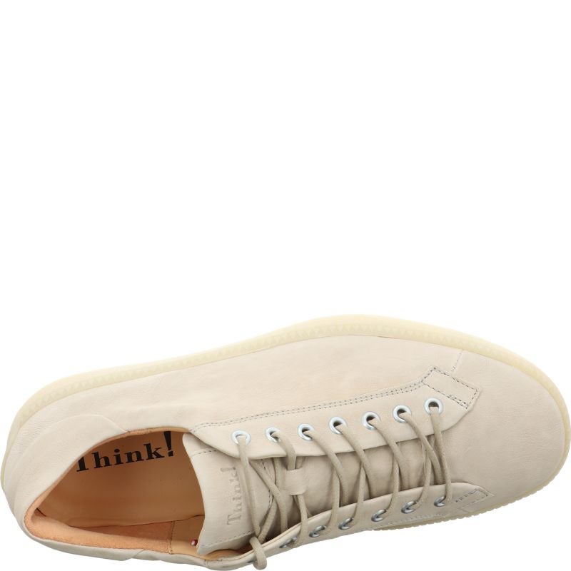 Think TURNA MEN Sneakers low - Material: Leather in Beige
