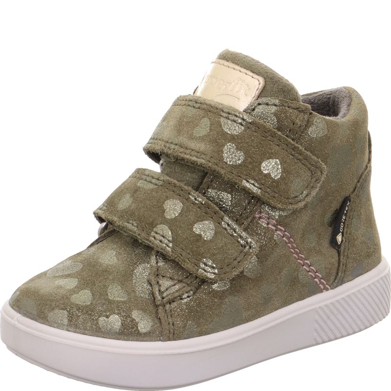 Superfit SUPIES Mädchen Sneaker high - Material: Leder/Textil in Grün