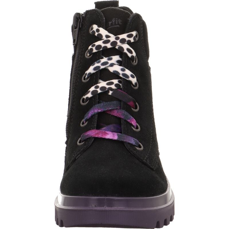 Superfit ABBY NOVA Mädchen Boots - Material: Leder/Textil in Schwarz