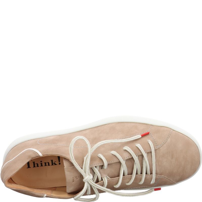 Think JOEKING Men Sneakers low - Material: Leather in Beige