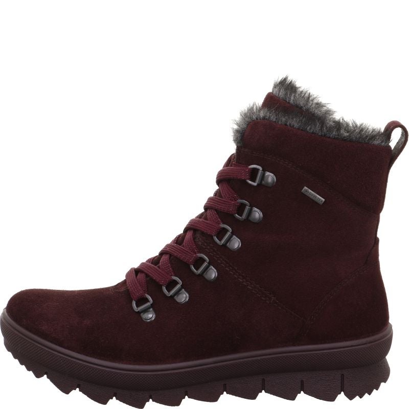 Legero NOVARA Damen Schnürboots - Material: Leder in Rot