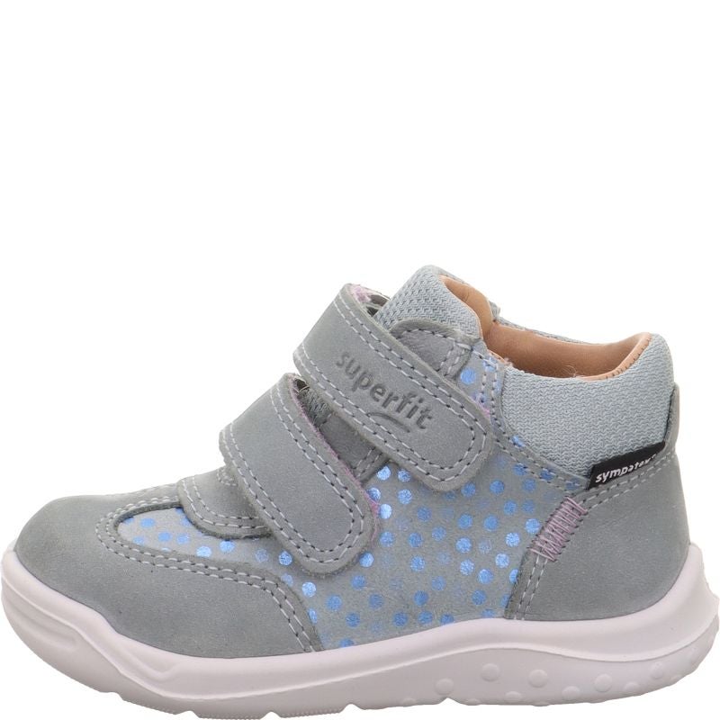 Superfit WHALEY Sneaker high - Material: Leder/Textil in Blau