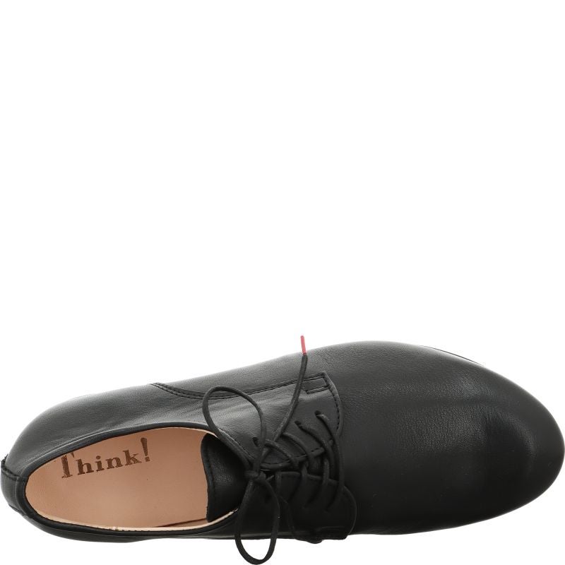 Think! GUAD2 Woman Lace up shoe - Material: Leather in Black