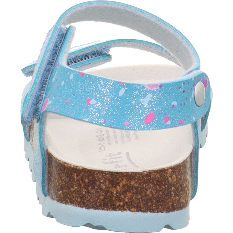 Superfit FUSSBETTPANTOFFEL Mädchen Sandale - Material: Sonstiges Material in Blau