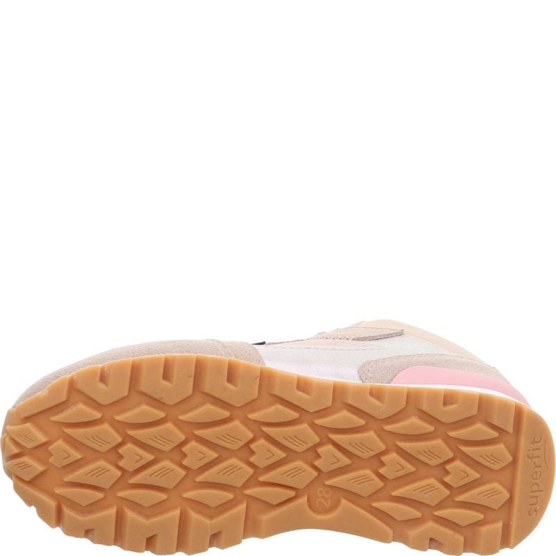 Superfit DASH Mädchen Sneaker high - Material: Leder/Sonstiges Material/Textil in Beige