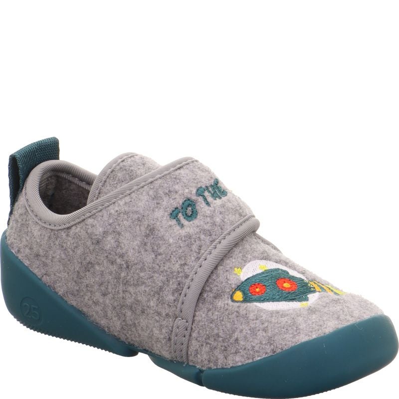 Superfit VENTI Jungen Hausschuh - Material: Textil in Grau