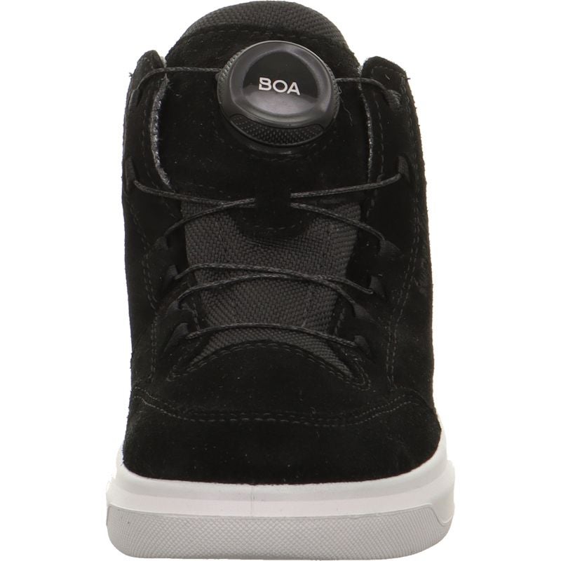 Superfit COSMO Jungen Sneaker high - Material: Leder/Textil in Schwarz