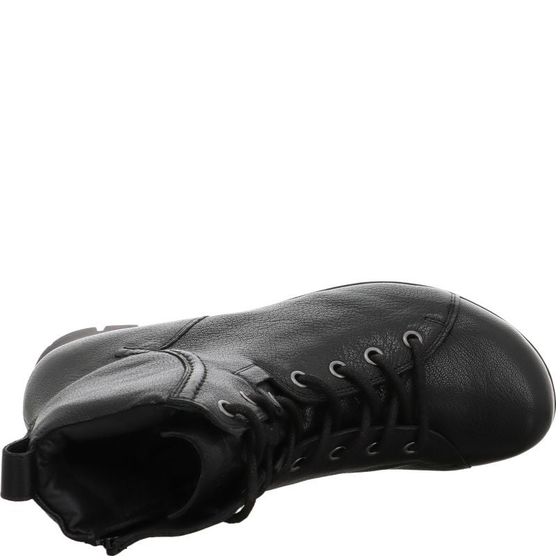 Think MENSCHA Lace-up boot - Material: Leather in Black