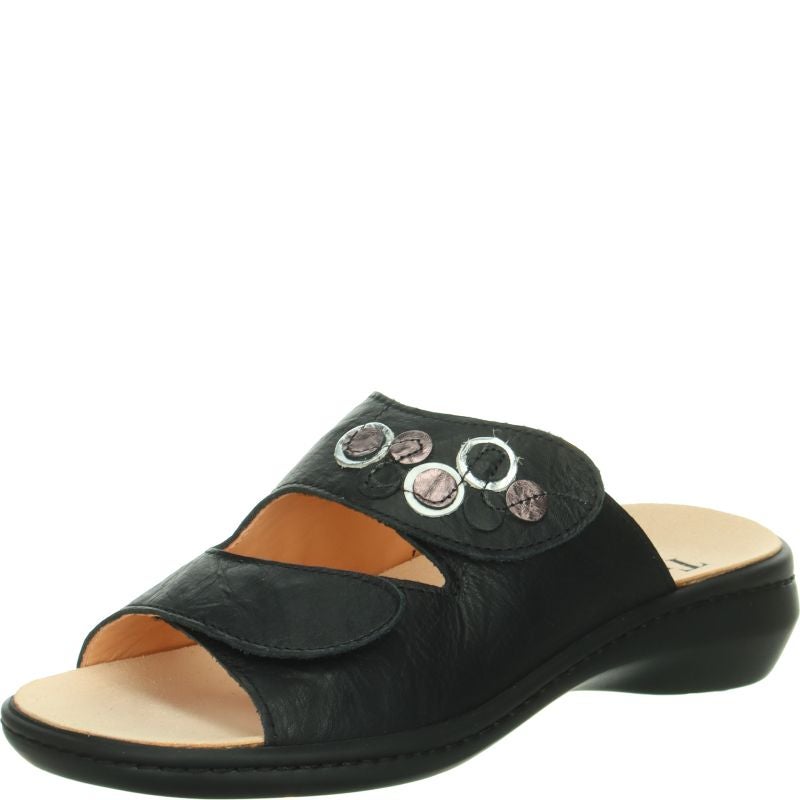 Think CAMILLA DAMEN Woman Mules - Material: Leather in Black