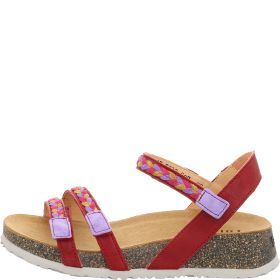 Think! KOAK Damen Riemchensandale - Material: Leder in Rot