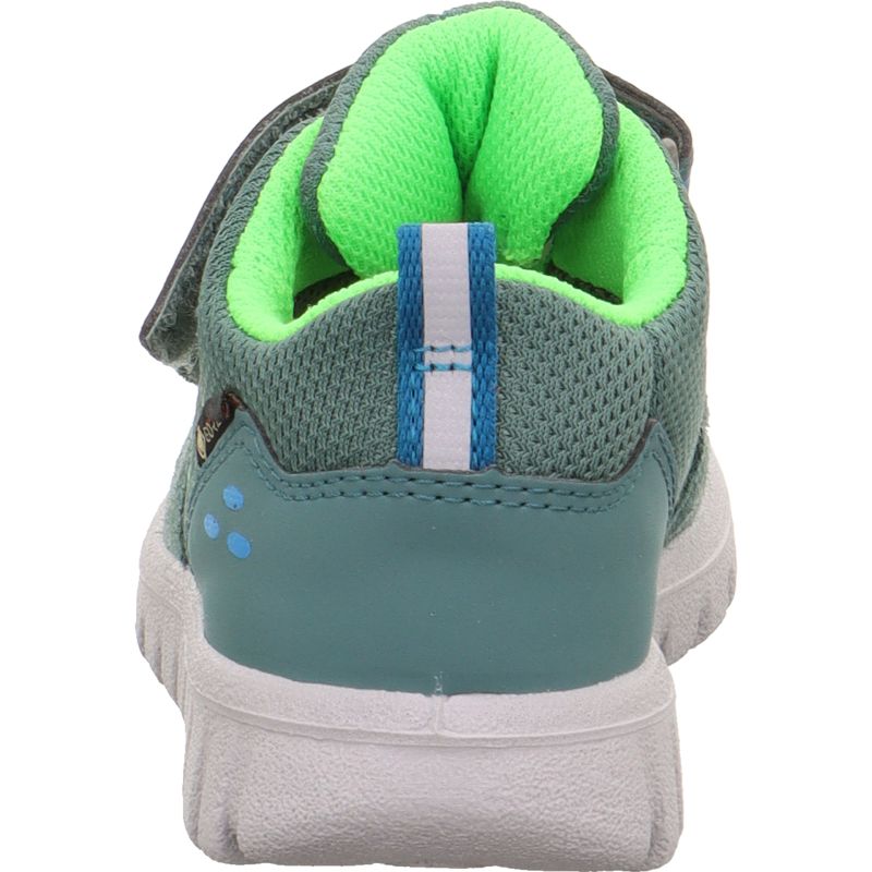 Superfit SPORT7 MINI Unisex | Boys Sneakers low - Material: Leder/Sonstiges Material/Texti in Green