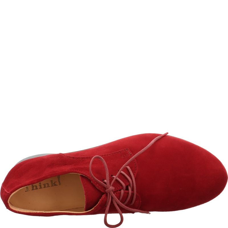 Think GUAD2 Woman Lace up shoe - Material: Leather in Red