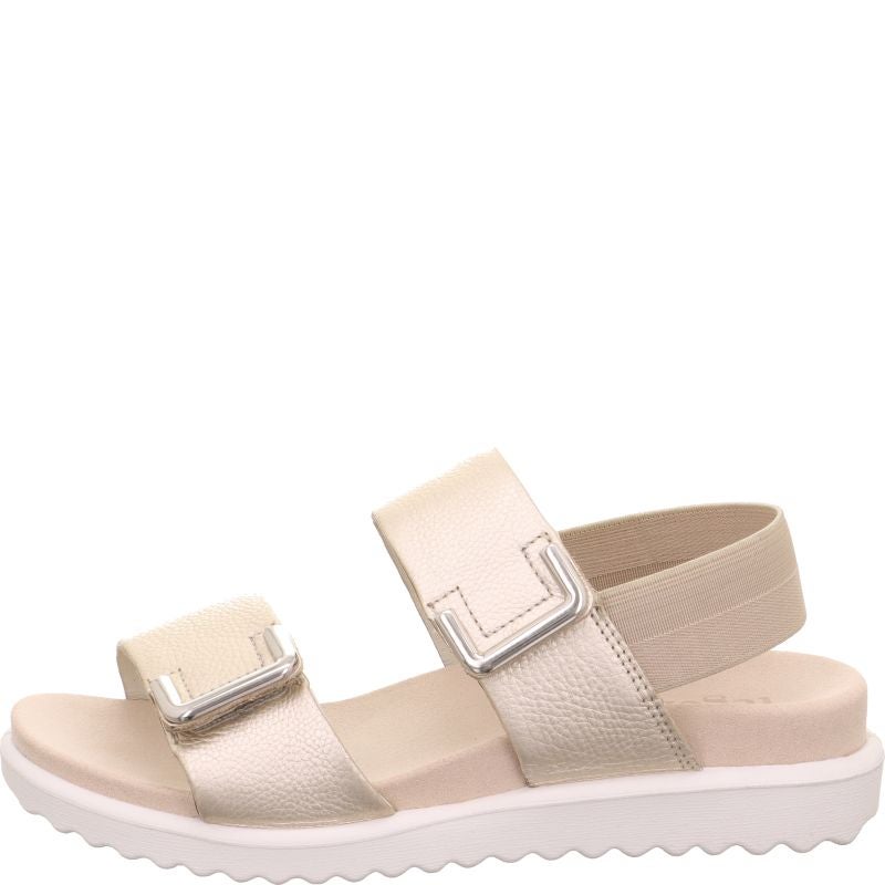 legero MOVE Damen Sandale - Material: Leder in Metallic