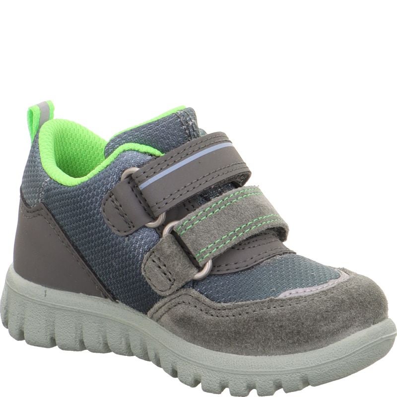 Superfit SPORT7 MINI Sneaker low - Material: Leder/Sonstiges Material/Textil in Grün