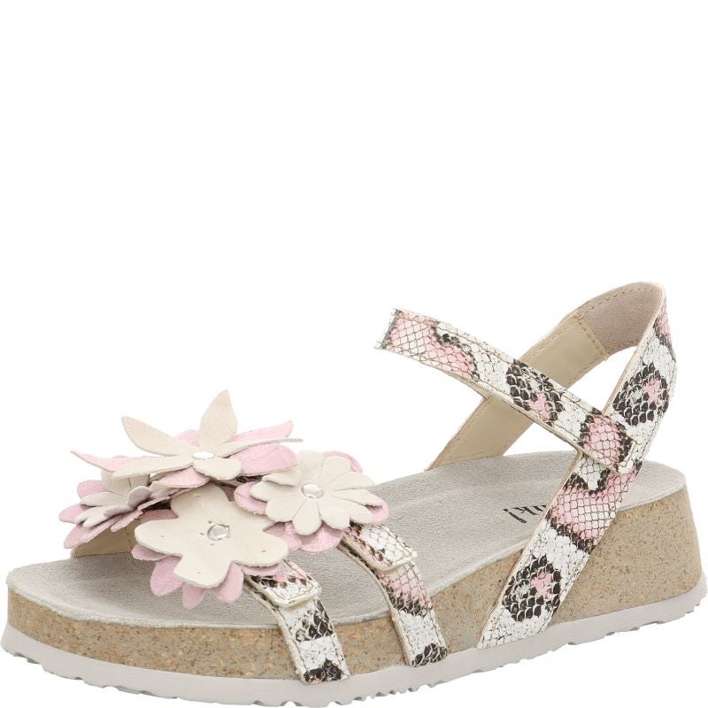 Think KOAKDAMEN Strap sandal - Material: Leather in Multicolored