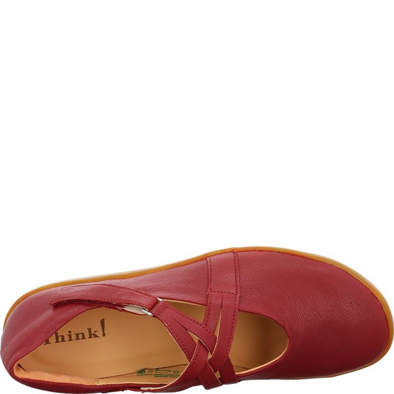 Think NATURE Ballerina - Material: Leather in Red