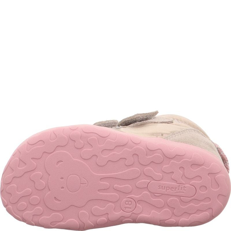 Superfit FLUMMI Girls Sneakers high - Material: Leather/Textil in Beige