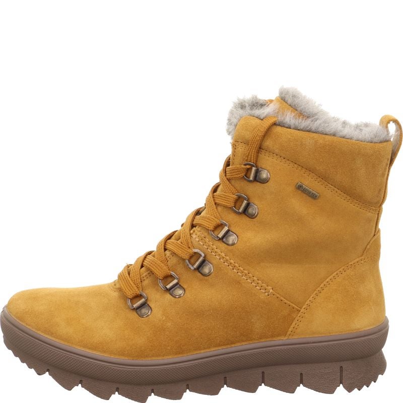Legero NOVARA Damen Schnürboots - Material: Leder in Gelb