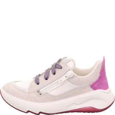 Superfit MELODY Mädchen Sneaker low - Material: Leder/Textil in Weiß
