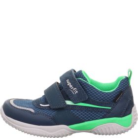 Superfit STORM Sneaker low - Material: Leder/Sonstiges Material/Textil in Blau